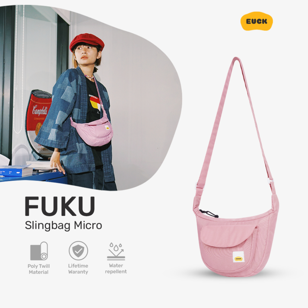 EUCK - FUKU SLING BAG MICRO WATERPROOF - TAS SELEMPANG MINI ANTI AIR - PRIA DAN WANITA SIZE S