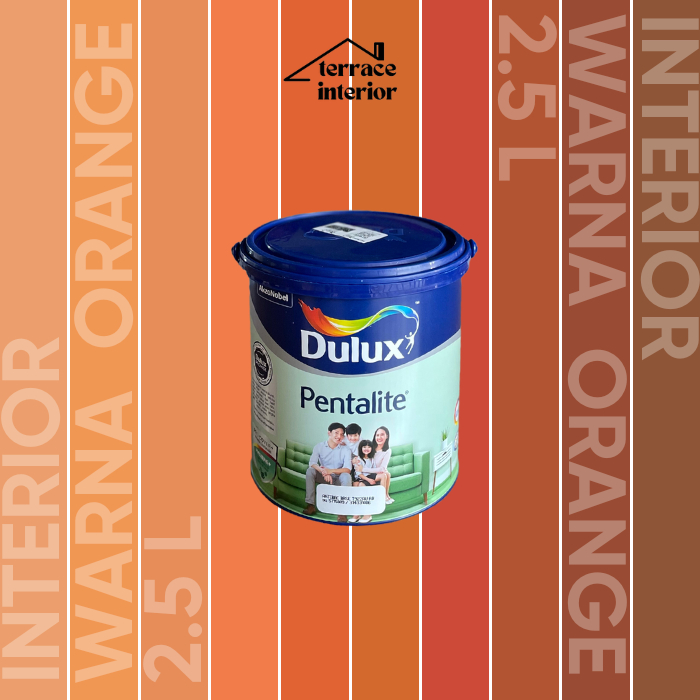 Cat Tembok Dulux Pentalite Interior 2.5L Orange Doff Matt