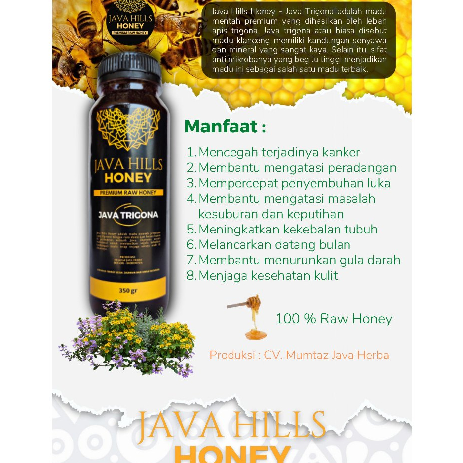 

Madu Java Trigona 650 Gr | Java Hills | Raw Honey
