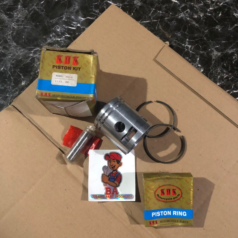 PISTON KIT SEHER SET VESPA PX150 6M