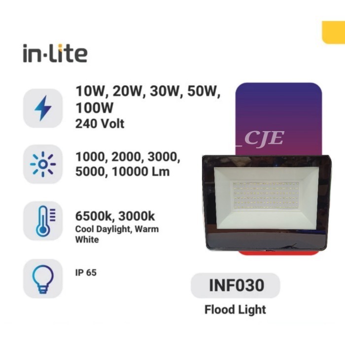 INLITE INF030 Lampu Sorot Floodlight LED