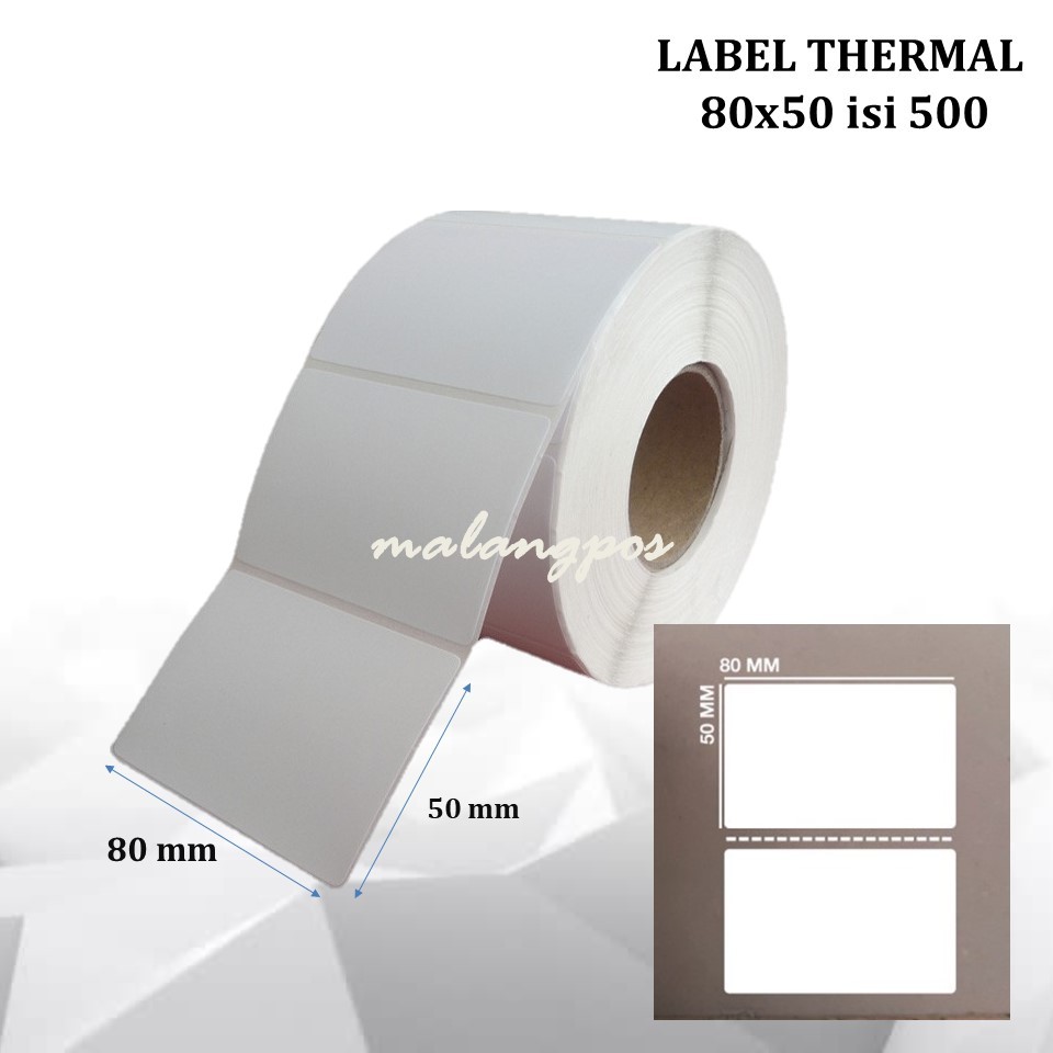 

Label Barcode Thermal 80x50 Isi 500 Sticker Label Resi Stiker Tempel Pengiriman Shopee