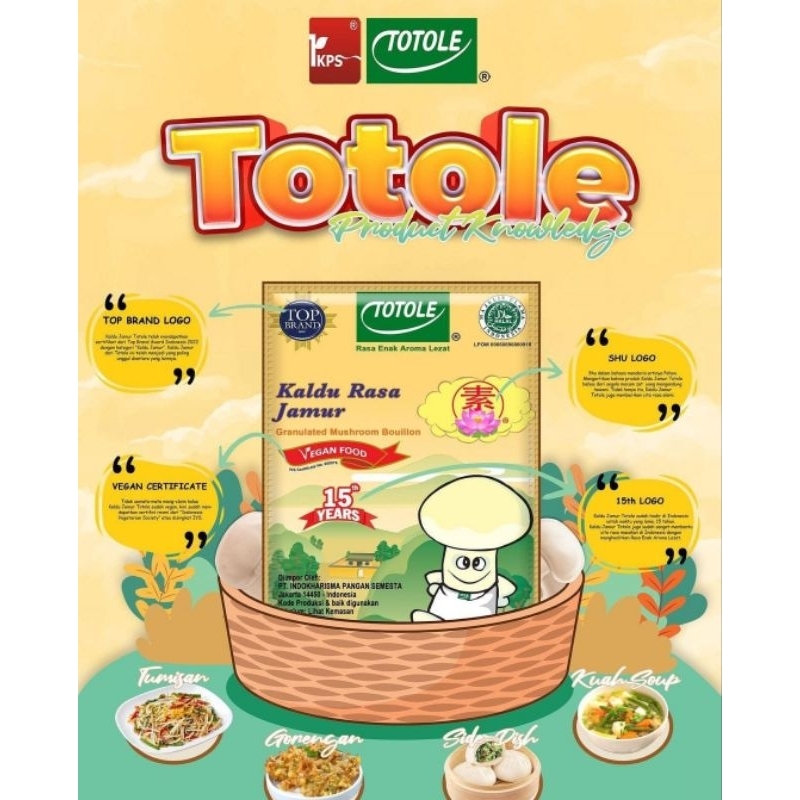 

Totole Kaldu Jamur 200 Gram Bumbu Dapur Penyedap Rasa Non Msg Halal