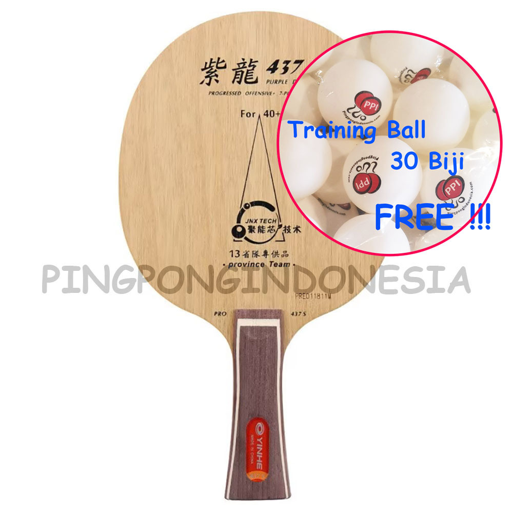 Yinhe Pro 437 - Kayu Pingpong Bet Tenis Meja Blade Bat Purple Dragon PD