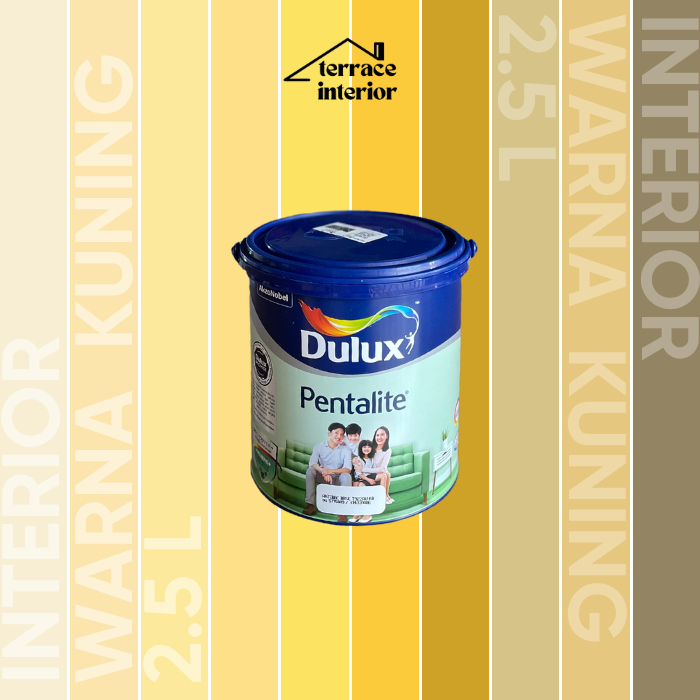 Cat Tembok Dulux Pentalite Interior 2.5L Kuning Yellow Doff Matt