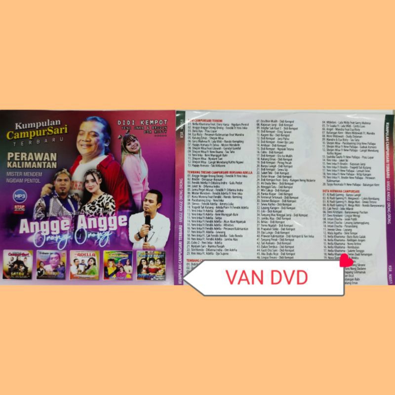 Kaset Musik Audio Mp3 Lagu Kumpulan Campursari Didi Kempot, Yeni Inka