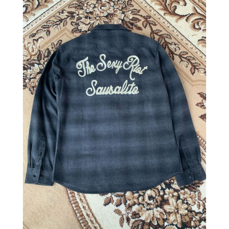 shelty flanel shirt with embroidery