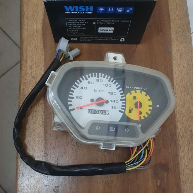 SPEEDOMETER KILOMETER KOMPLIT MOTOR SHOGUN 110 R  KUALITAS BAGUS BARANG BARU