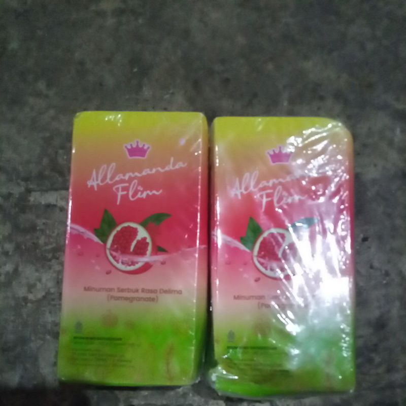 

Allamanda flim minuman serbuk rasa delima(pomegranate) 140g(7sachet@20g).exp jun 2025.rijek dus penyok