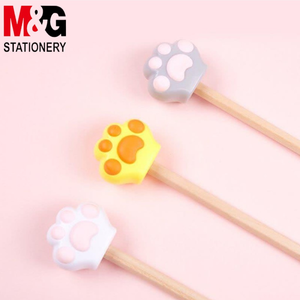 

M&G APSN1219 Rautan Pensil Kecil 1 Lubang Manual Bentuk Telapak Kaki Kucing Mini