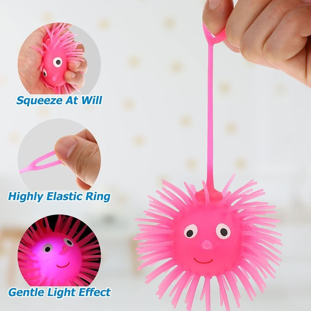 Mainan Anak Ubur-Ubur Bola Hidung,  kuromi & lotsobear Ada Lampu LED - Puffer Ball Yoyo