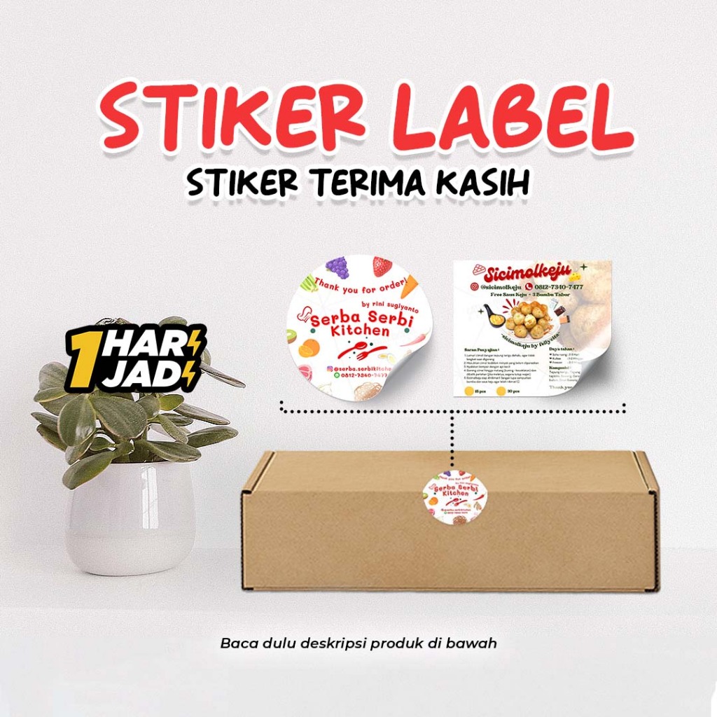 

Cetak Stiker Ucapan Terimakasih, Thanks Card, Bontak & Vynil Susu A3+ Kemasan Produk Stiker Bontak & Vynil Susu