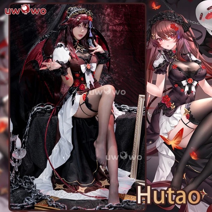 PRE-SALE UWOWO Genshin Impact Fanart Hutao Succubus Hutao Cosplay Costume