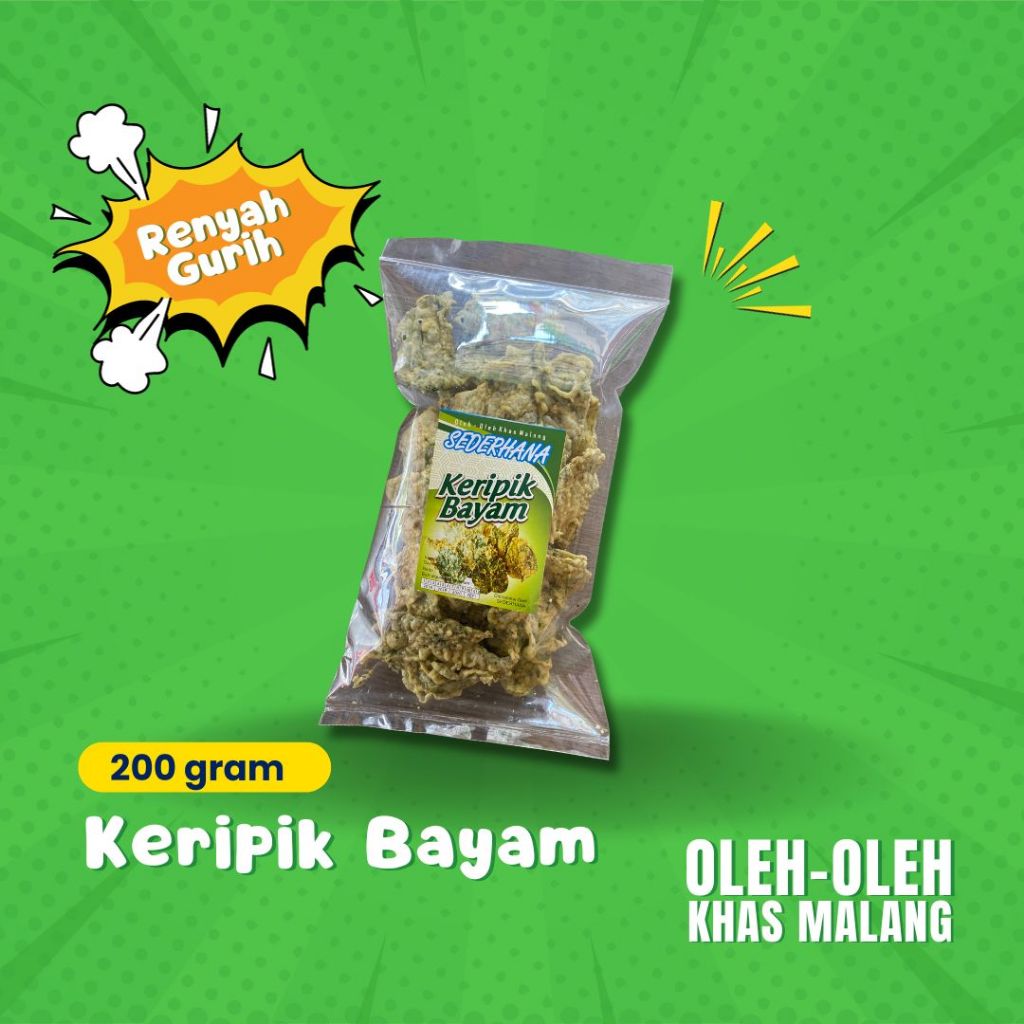 

Keripik Bayam 200 gram