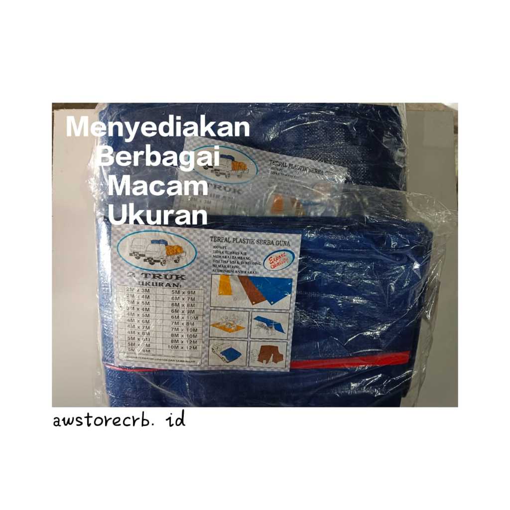 Terpal Plastik Murah / Terpal Tenda / Terpal Serbaguna Ukuran 4x4 / 4x6 / 4x7