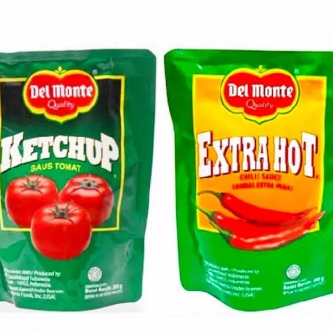 

Del Monte Extra Hot dan tomat 200gr Pouch Free Bubble Wrap dan Dus Tebal