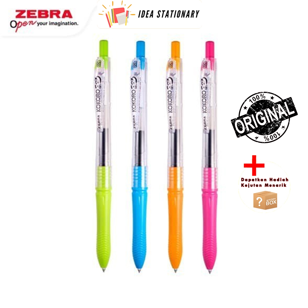 

Ballpen Bolpoint Pulpen Pen Zebra Kokoro Sweet 0.5 mm Tinta Hitam