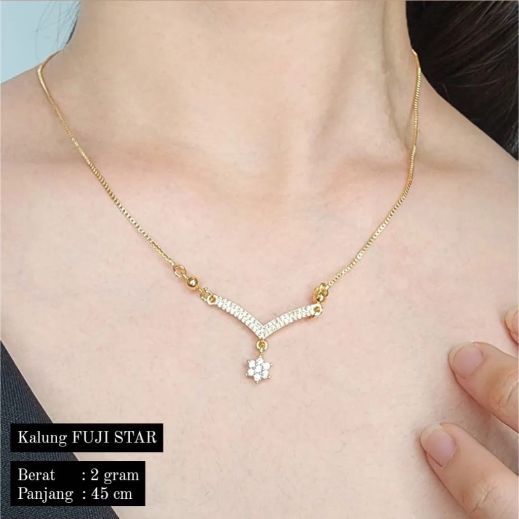 Kalung Fuji Star 2 Gram Kalung Dewasa Emas Muda