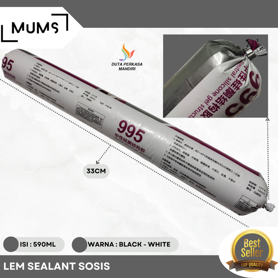 

Baru Dpm - Handsome Lem Silicone Sealant Sosis Xilflex Black 600Ml