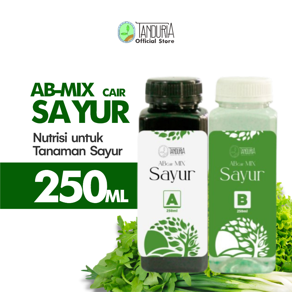 TANDURIA - AB Mix Cair Sayur Nutrisi Instant Siap Pakai 250 ML