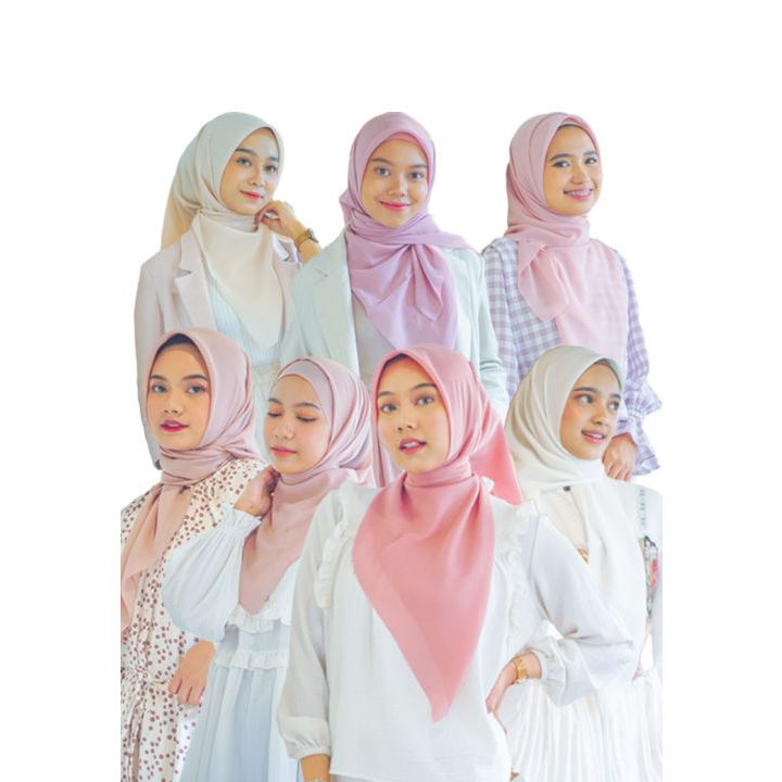 SEGI EMPAT POLOS KAMALIA SCARF ZOYA