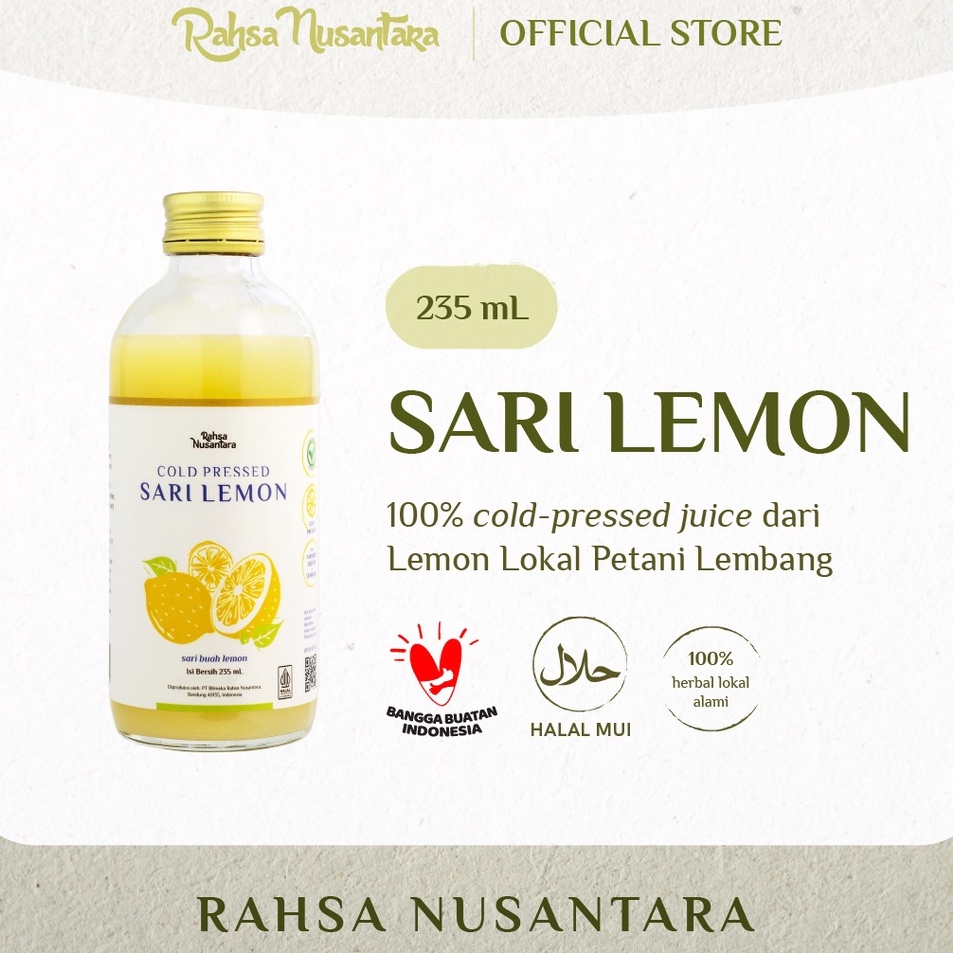 

Bayar Di Tempat Sari Lemon by Rahsa Nusantara Premium Juice Murni Lokal Asli R67