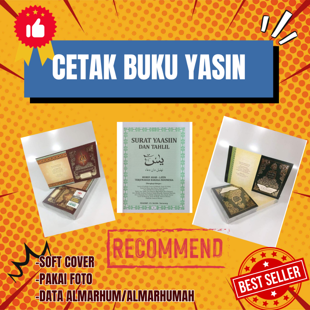 

Cetak buku Yasin pakai foto