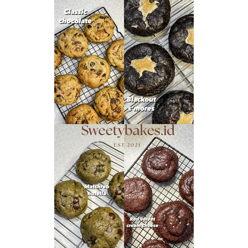 

[sweetybakes.id] Premium New york style Chocolate Soft cookies