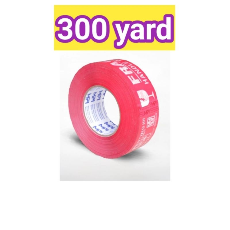 

LAKBAN 300yard FRAGILE MERAH JANGAN DI BANTINGLEBAR 2 INCH 48 MMPANJANG 300 yard