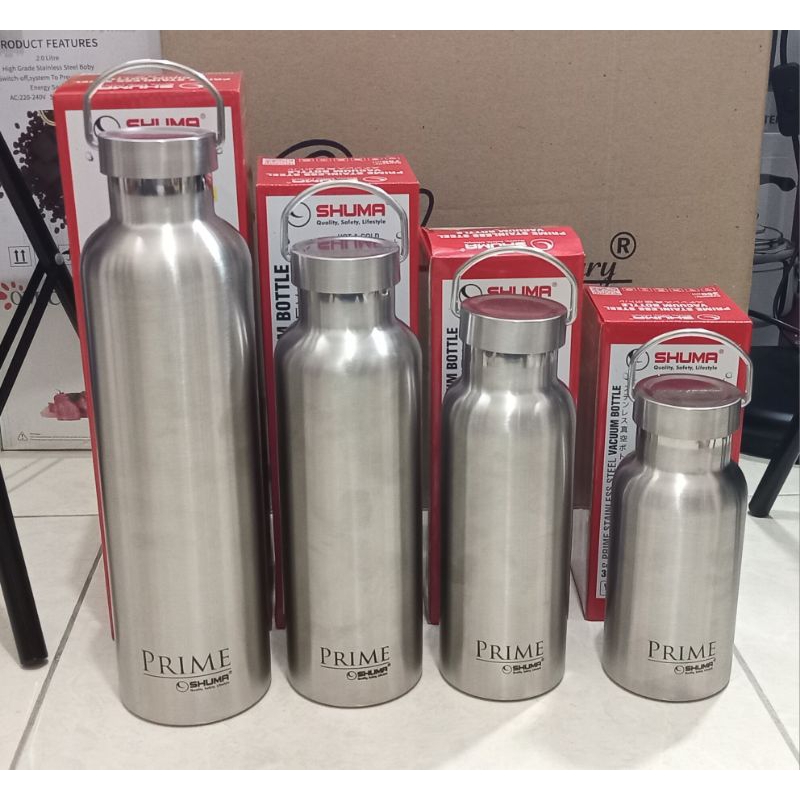 TERMURAH (FFD) SHUMA PRIME STAINLESS STEEL VACUM BOTTLE/TERMOS SHUMA 350ML/500ML/750ML/1000ML