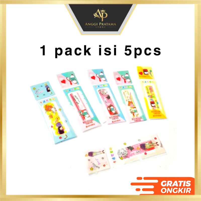 Hansaplast Karakter isi 5 Pcs / Plester Luka Anak / Hansaplas Korea