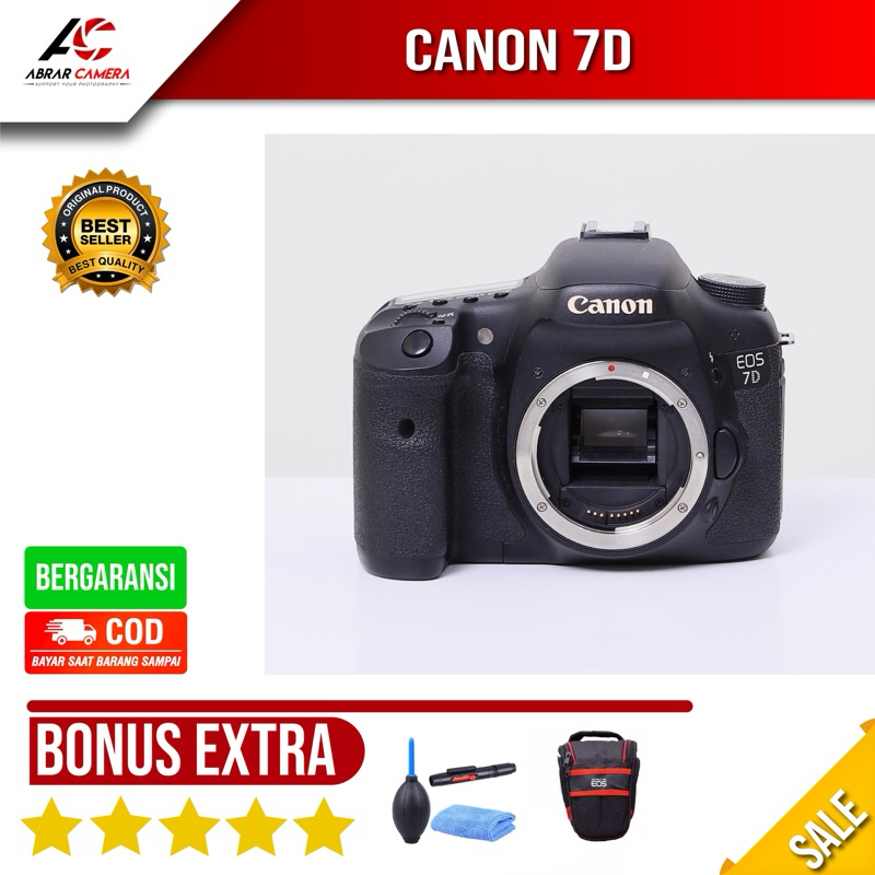 Kamera DSLR Canon 7D BO Bekas / Second