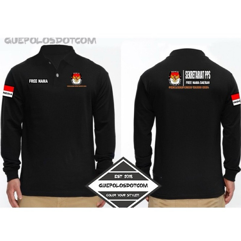 [COD] Kaos polo PPS / Panitia Pemungutan Suara - kaos pemilu free sablon nama daerah