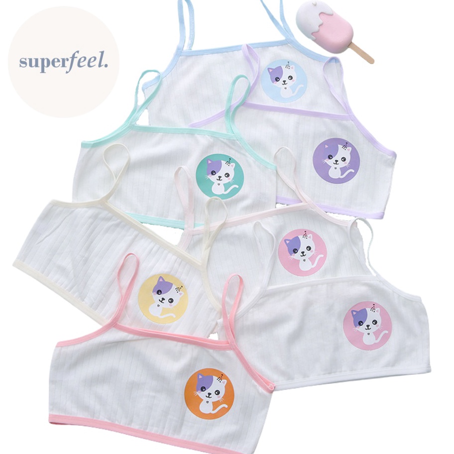 DISKON SFL MINISET KATUN BRA BH ANAK SEKOLAH KITTEN PEREMPUAN SD SMP MINI SET ANAK KECIL PUBERTAS TA