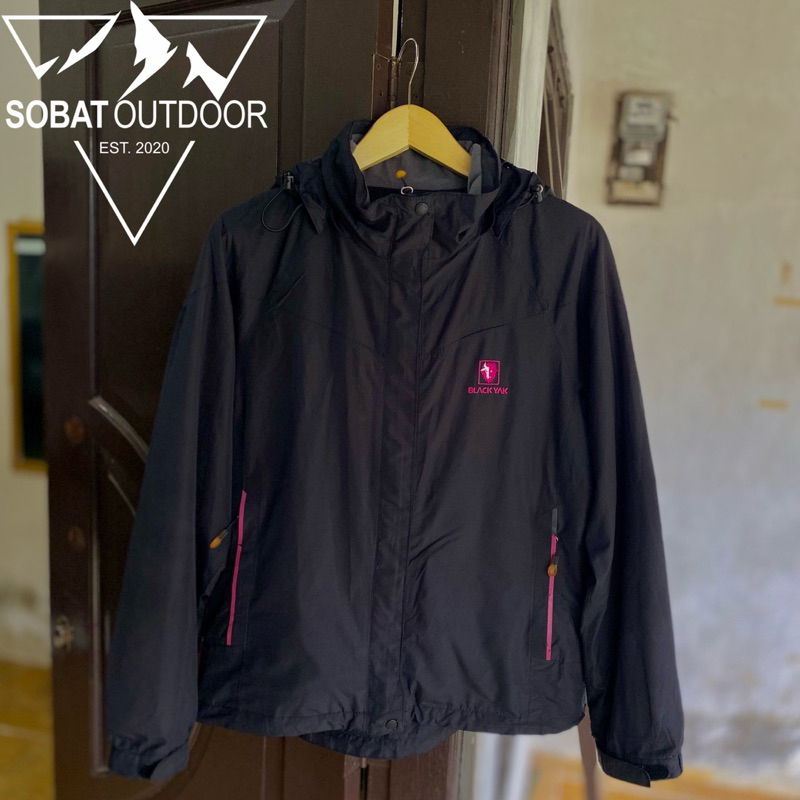 jaket outdoor black yak second