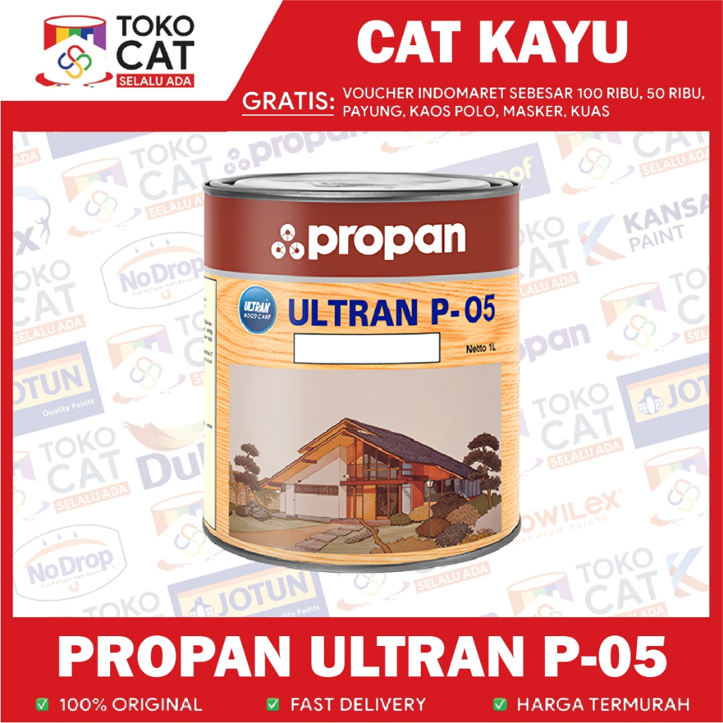 CAT KAYU | PROPAN ULTRAN P-05 CLEAR 1 L | KEMASAN KALENG
