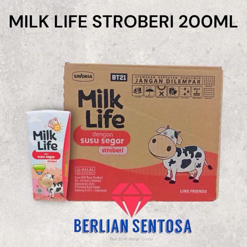 

susu milk life 200ml DUS