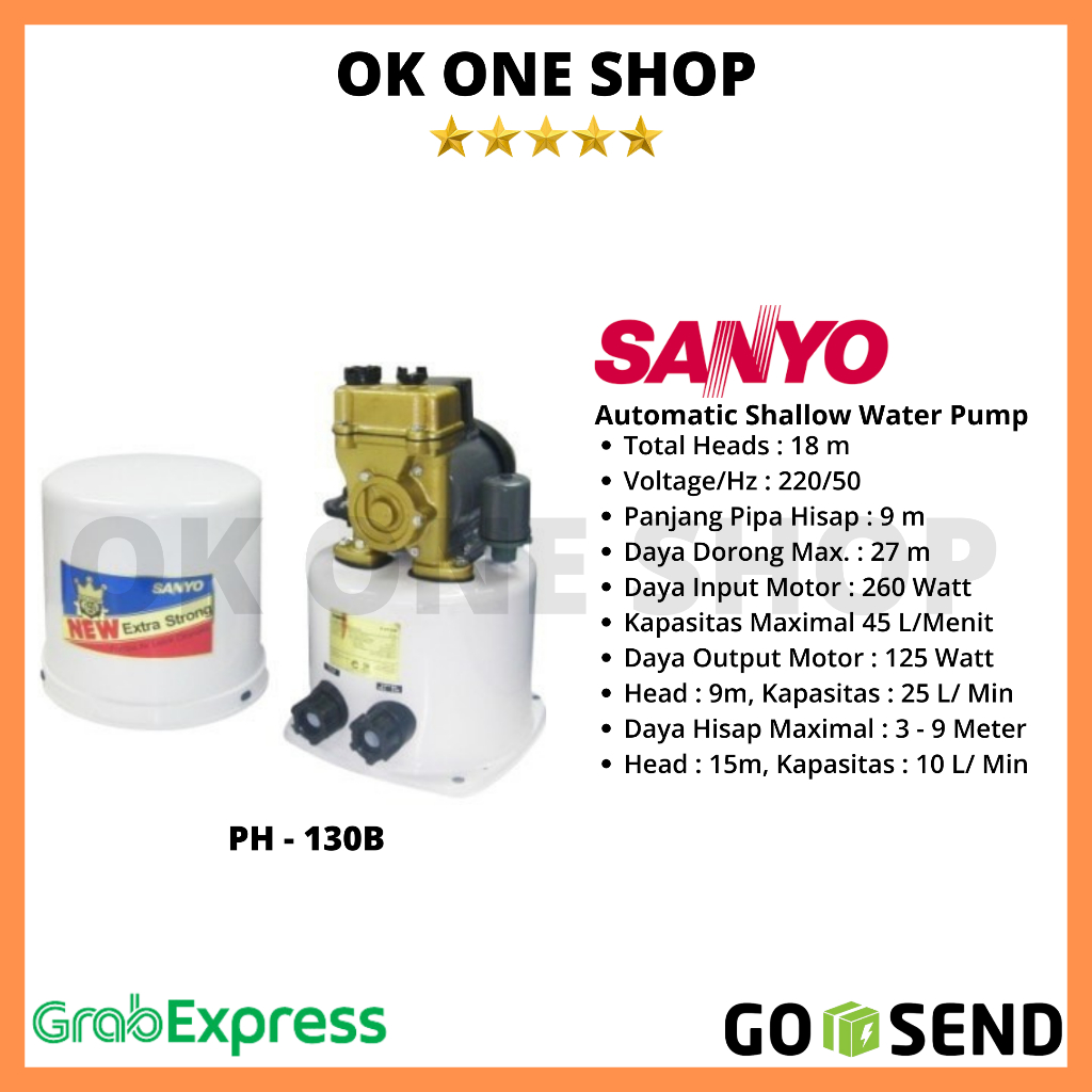 SANYO Pompa Air PH-130B / PH-130 B