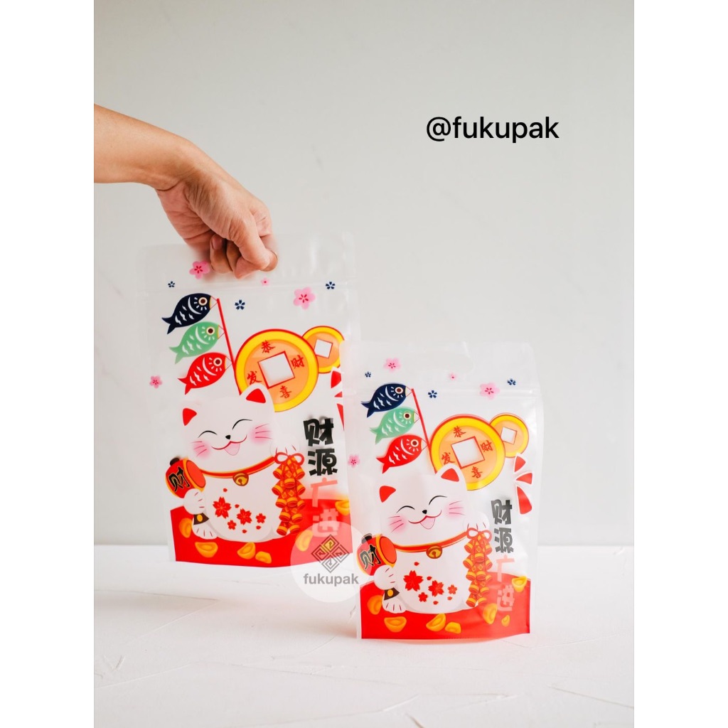 

Standing Pouch Clip CNY (+-50pcs) plastik klip snack cookies imlek sincia