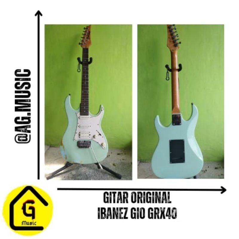 Gitar listrik stratocaster ibanez Gio Grx40 pickup HSS ( humbucker, singel coil, singel coil )