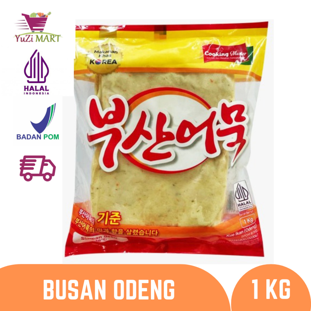 

Busan Eomuk Halal / Odeng Korea Fish Cake 1kg Makanan / Cemilan Korea