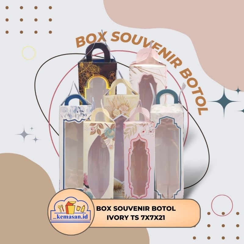 

BOX SOUVENIR BOTOL IVORY TS 7X7X21