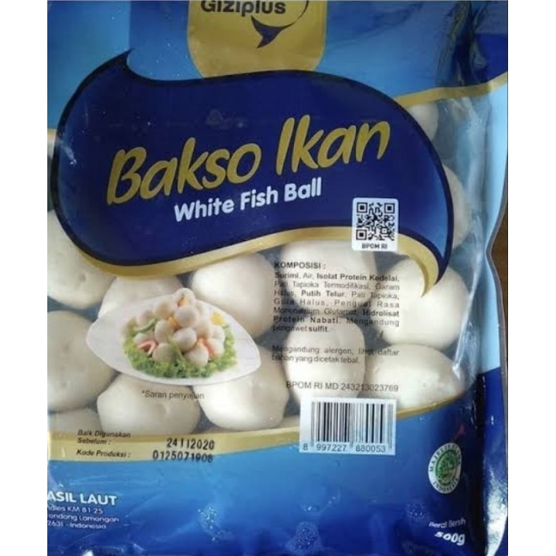 

Giziplus Bakso Ikan / Baso Ikan / Fish Ball Original | Berat Bersih 500gr