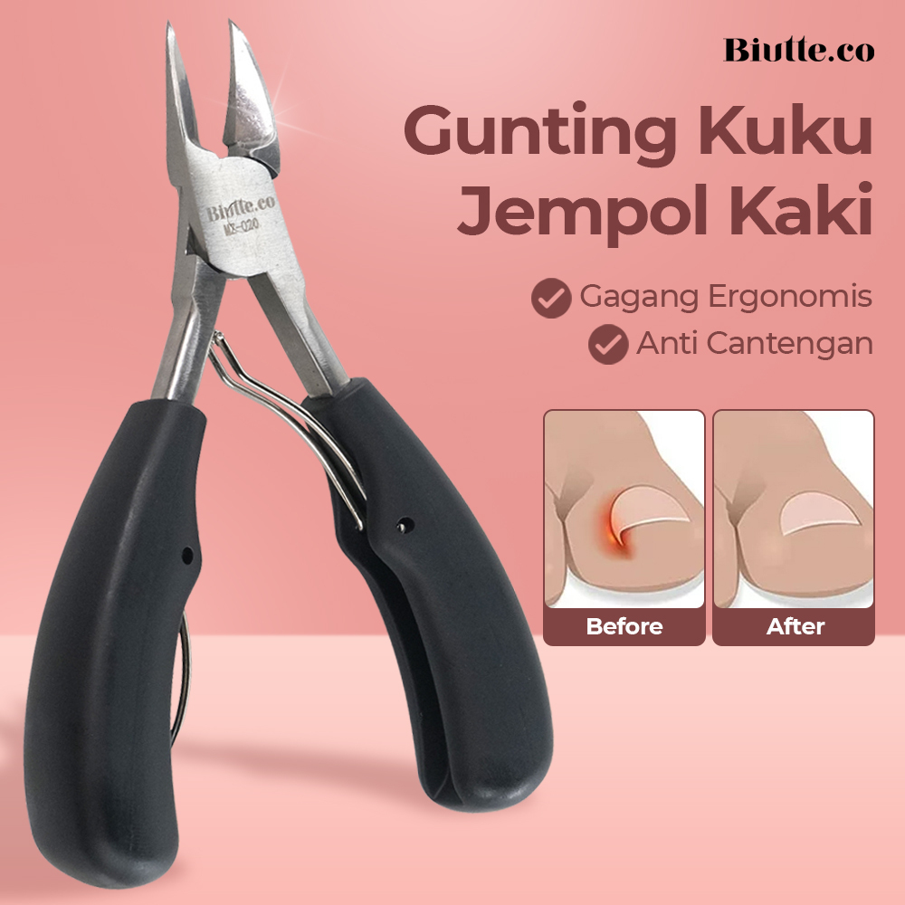 GUNTING KUKU JEMPOL KAKI ANTI CANTENGAN TOE NAIL CLIPPER MZ-020 HITAM
