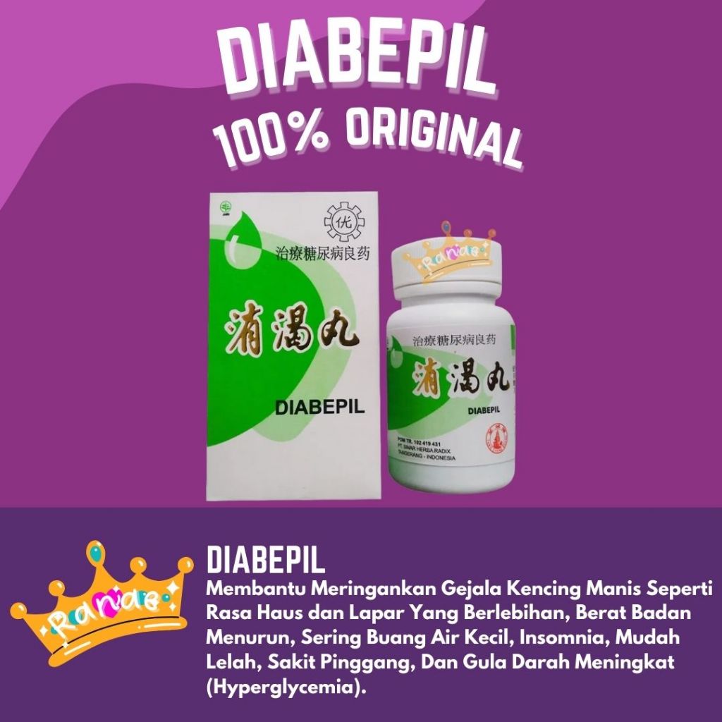 Diabepil xiao ke wan obat diabete obat kencing manis