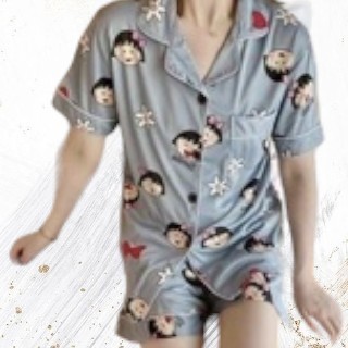 { MyReseller } Baju Tidur Wanita Dewasa Remaja Motif Animasi Character Animal Fruit Kekinian Modern 