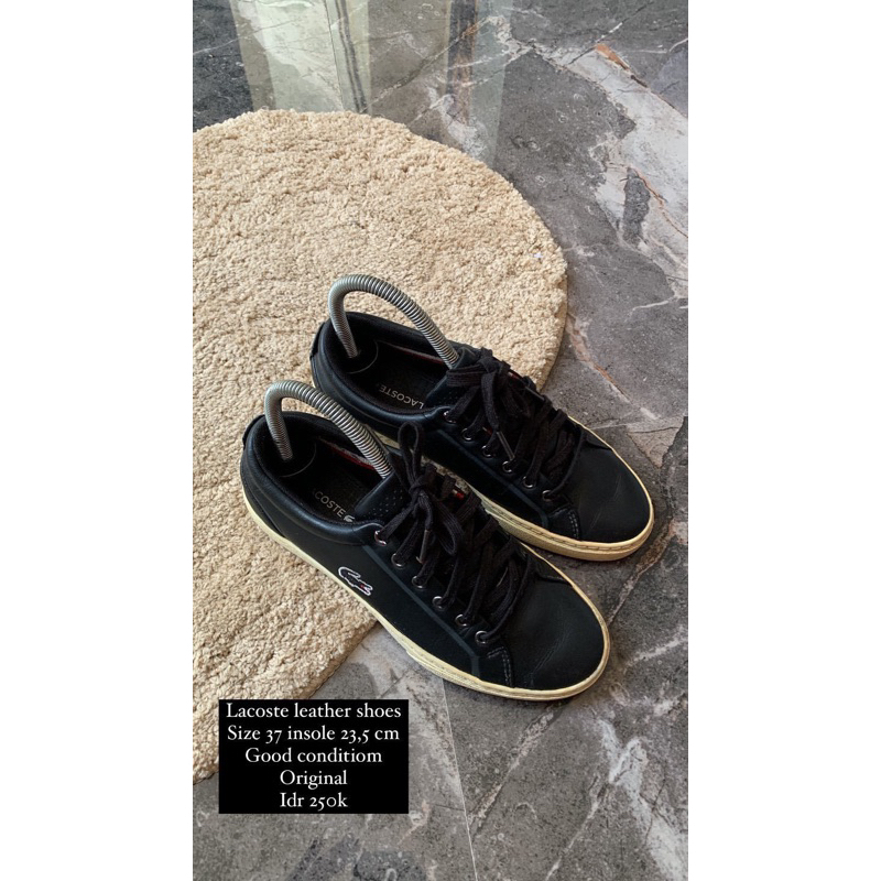 lacoste leather shoes