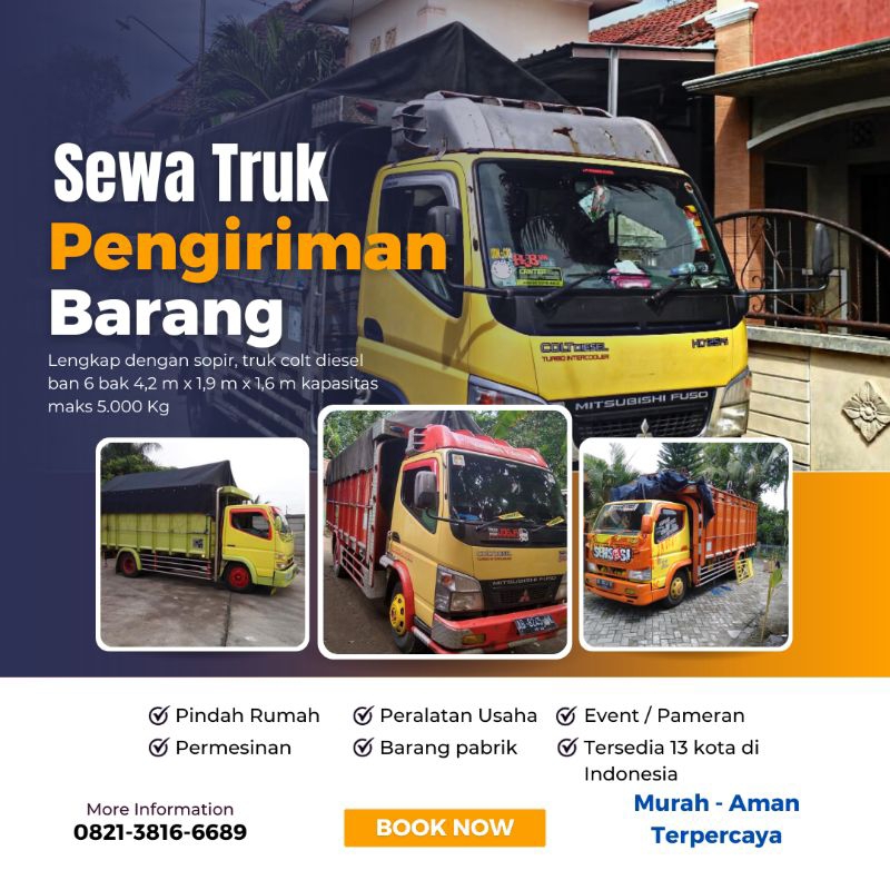 sewa truk angkutan pengiriman barang pindah rumah