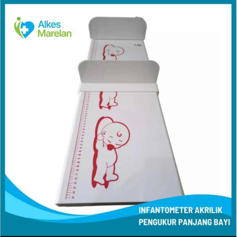 Pengukur Panjang Badan Bayi Akrilik / Infantometer ABS Alat Ukur baby