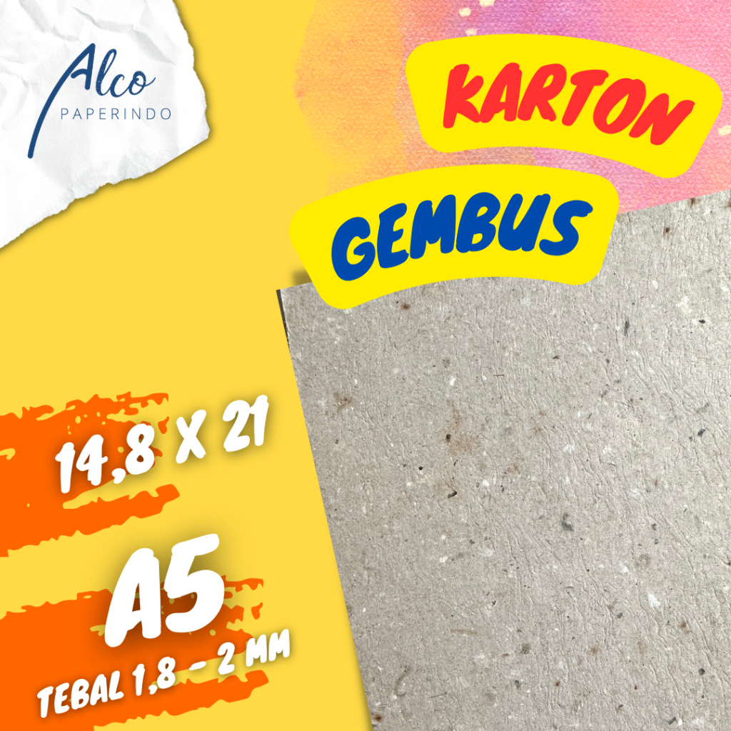 

Karton Gembus Gembos no 35 ukuran A5 14,8 x 21 cm
